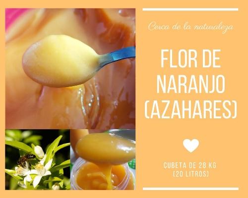 Cubeta de miel de naranjo