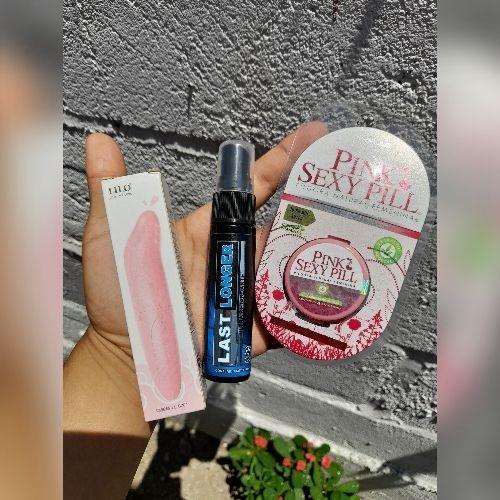 Paquete vibrador, retardante masculino y afrodisiaco femenino
