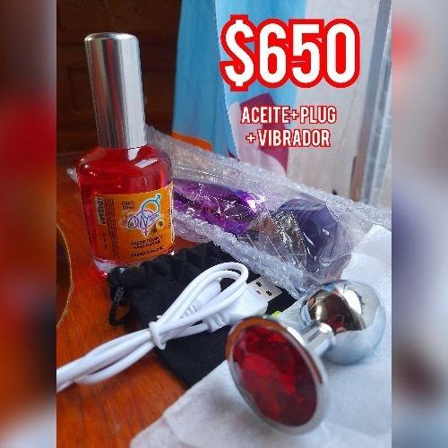 Aceite + Plug + vibrador