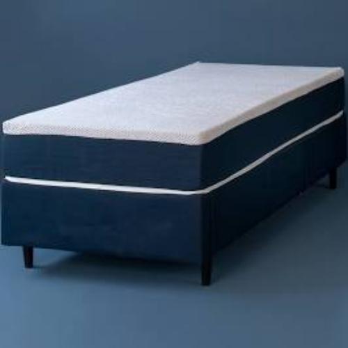 Cama Box solteiro colchão fixo 
