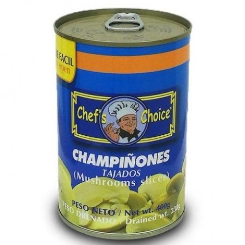 CHAMPIÑONES TAJADOS 400G CHEF CHOICE  