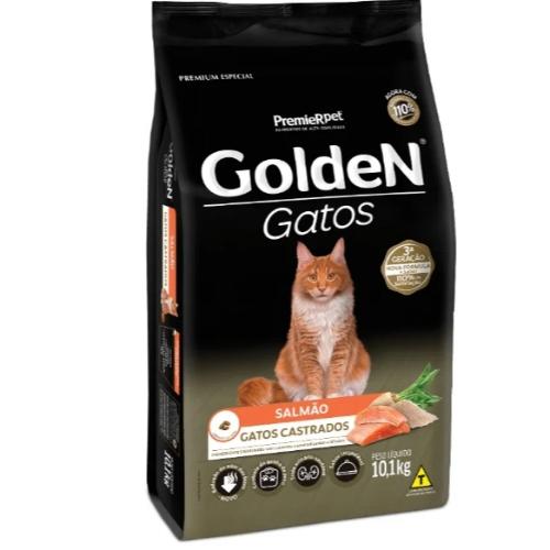 Golden CAT 10,1Kg Gatos Castrado Salmão