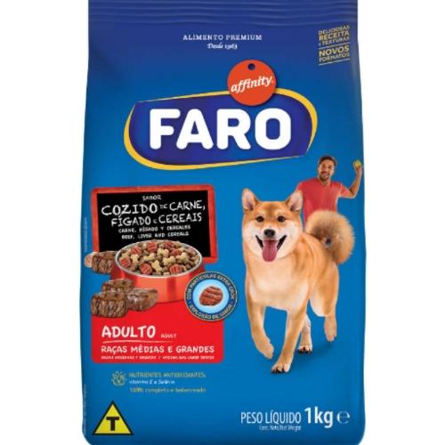 Faro 15kg Coz. De Carne & Cereais Adulto Med.