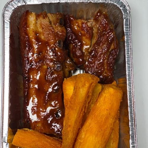 Costilla de cerdo  BBQ 1/2 kilo