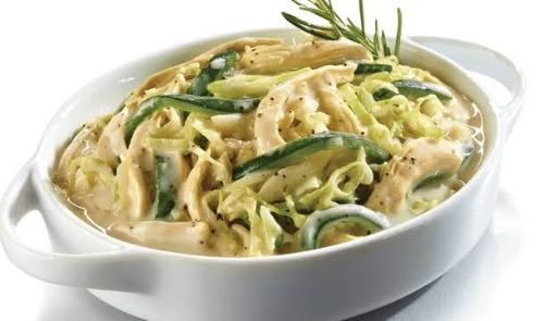 Taco de Rajas con Pollo y Crema