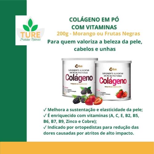 Colágeno em pó frutas negras 200g