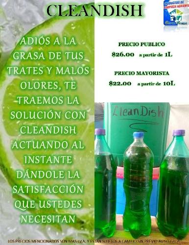 CleanDish (Detergente Líquido P/ Trastes)