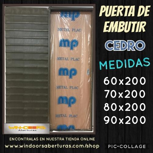 Puerta de Embutir Cedro 80x200