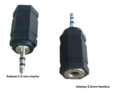 ADAPTADOR 2.5mm - 3.5mm ESTEREO