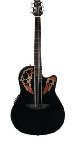  Guitarra Acústica GSW TIPO Ovation Celebrity Elite CE44 black high gloss