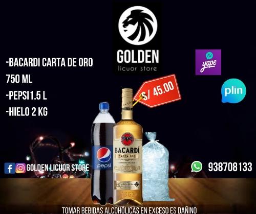 Pack Bacardi Carta de oro