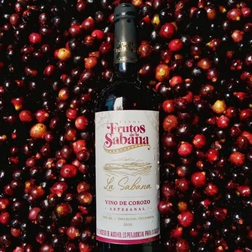 Vino artesanal frutos de la sabana corozo