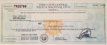 ANTECEDENTES POLICIACOS