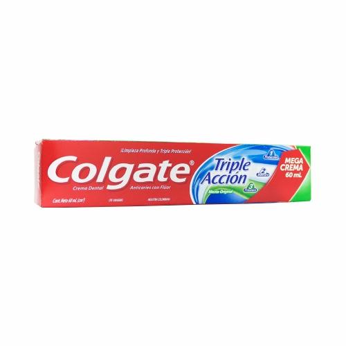 3 pack de Crema dental Colgate triple acción cont. Neto 60 ml c/u