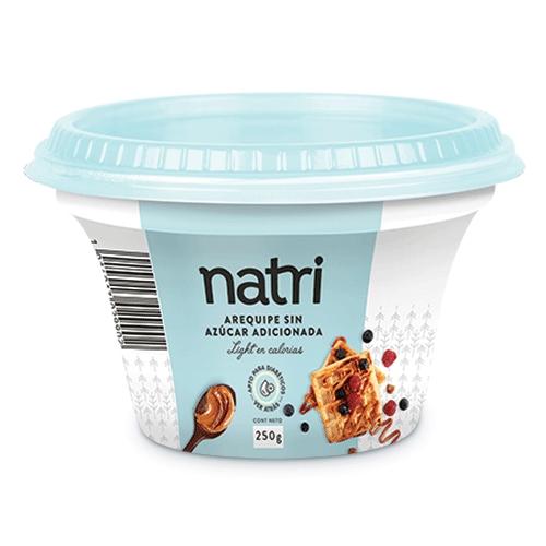 Arequipe sin azúcar añadida Natri ideal para personas diabéticas cont. Neto 250 gr
