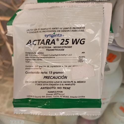 ACTARA 25 WG  13 gr  DOSIS Un sobre 13 gr/ 16 Lts