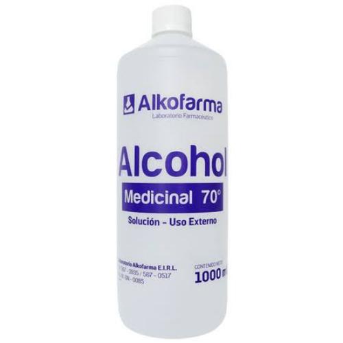 Alcohol Líquido de 70⁰ (1000 ML) Sin Atomizador - Marca Alkofarma