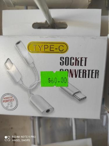 Adaptador tipo c auxiliar