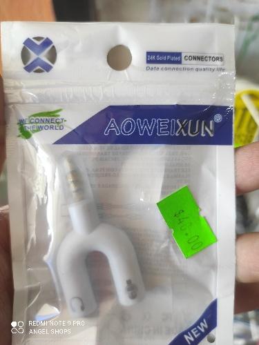 Adaptador audio y microfono