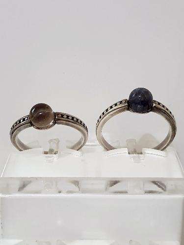 Anel solitário Pedra Natural