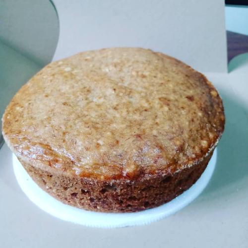 Torta de banano con maní de 1/4