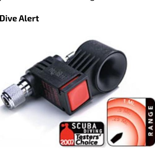 Alarma auditiva Dive Alert. 