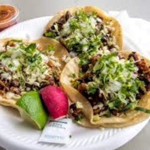 3 tacos (res o pastor)