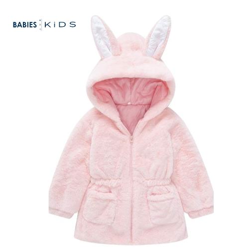 ABRIGO DE INVIERNO PARA NIÑA ROSA