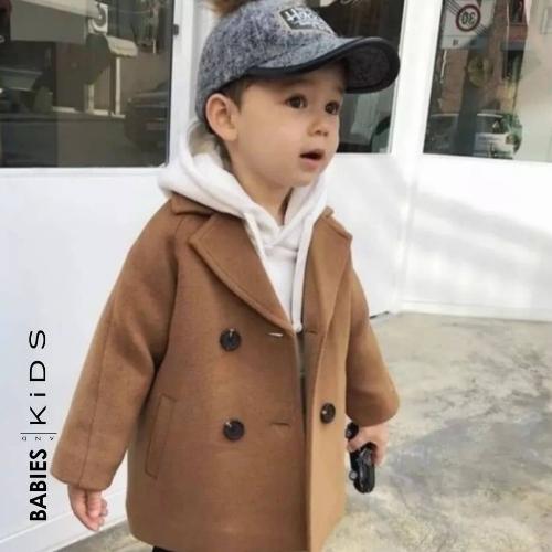 ABRIGO PARA NIÑO- CAFÉ