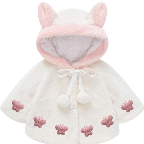 ABRIGO CLIMA FRÍO BEBE NIÑA- BLANCO