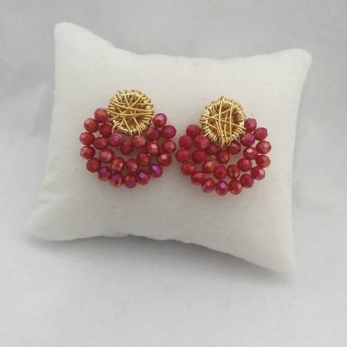 Arete 3 líneas rojo