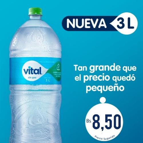 Agua Vital de 3 Litros