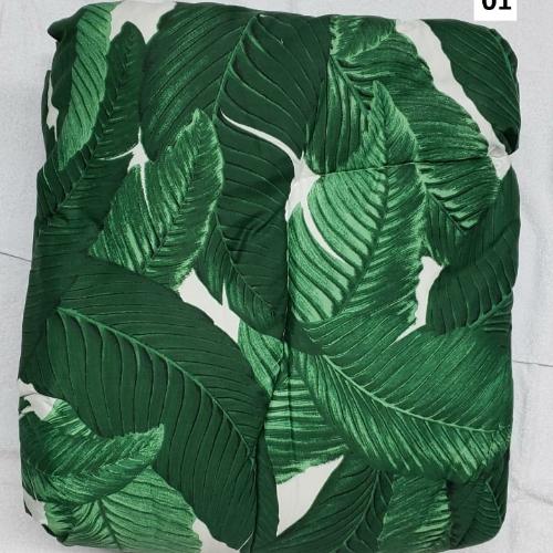 3-Acolchado estampado reversible 2½plazas