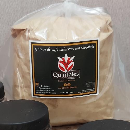 Grano de café cubierto con chocolate. 1 kg