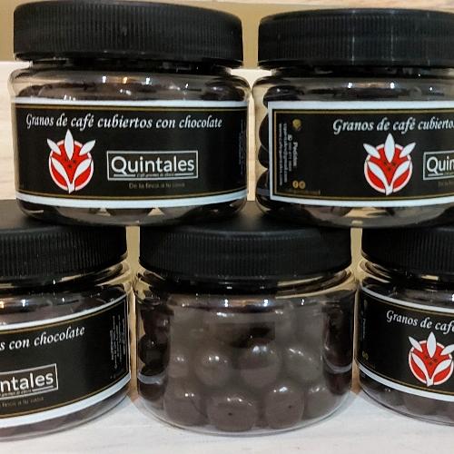 Grano de café cubierto  con chocolate. 100g.