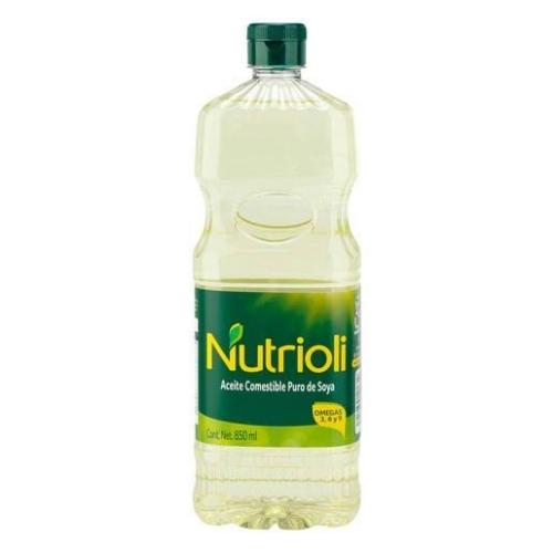 Aceite Nutrioli puro de Soja 800 ml.