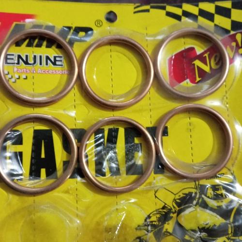 Empaque de escape para motocicleta de cilindraje chico