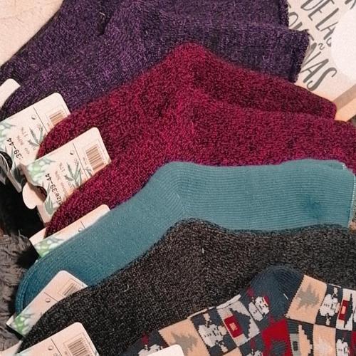 Calcetas tejida con chiporro