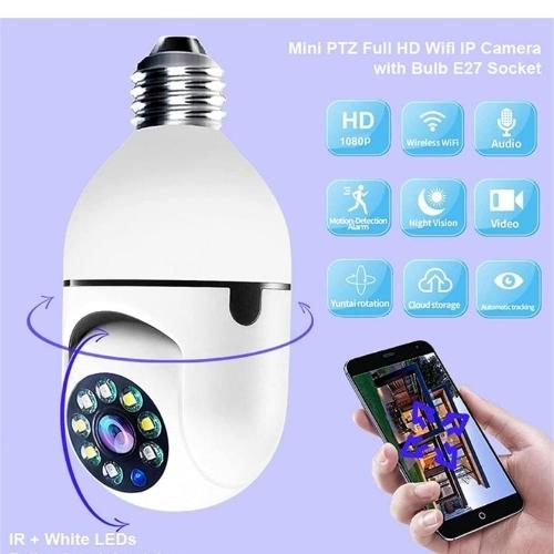 BOMBILLO CÁMARA ESPÍA GIRATORIO