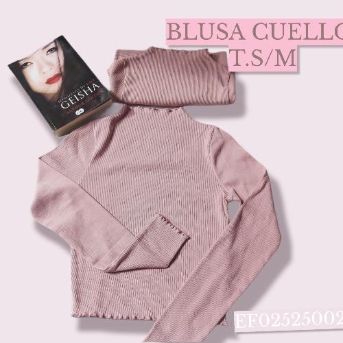 BLUSA CUELLO ROSA PALO 
