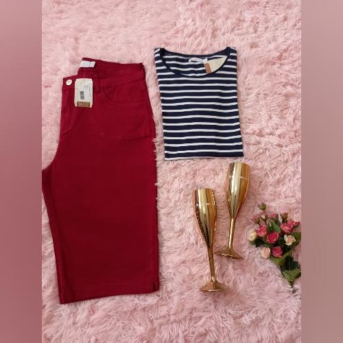 Bermuda Scene 🐬 Cor Vermelha 