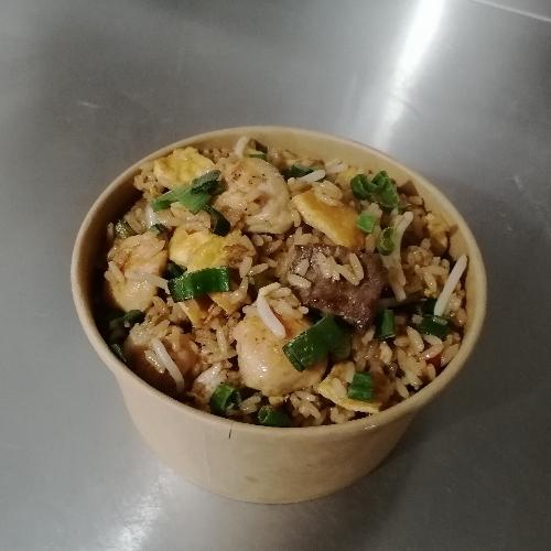 Arróz Chaufa Pollo y Carne