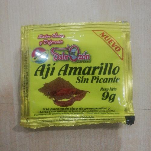 Aji Amarillo sin picante 9 gr