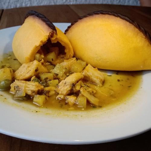 Salteña de pollo sin picante