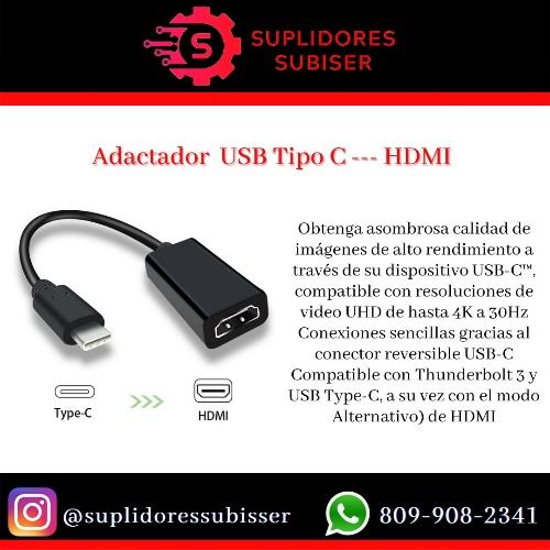Adactador tipo C a HDMI