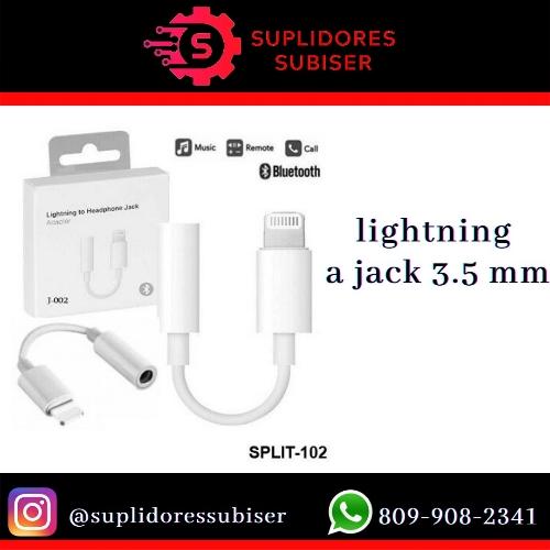 Adactador ligtning a Jack de Audio