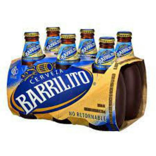Cerveza Barrilito Vidrio 325 ML, 6 Unidades
