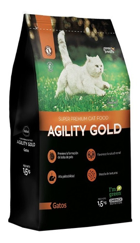 Agility Gold gatos adultos x 1.5 kg