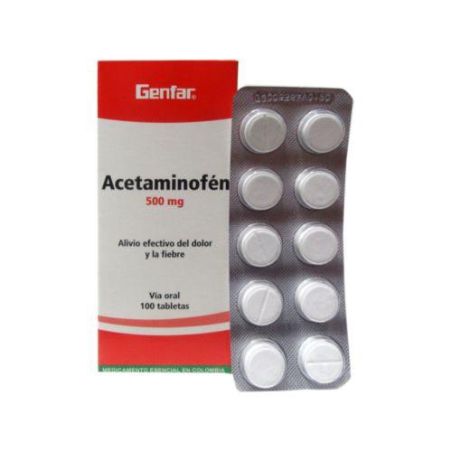 Acetaminofen 10 tabletas