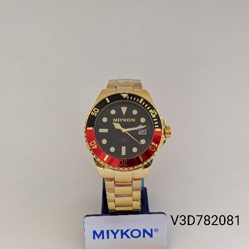 Miykon Acero Caballero Dorado Bisel Rojo